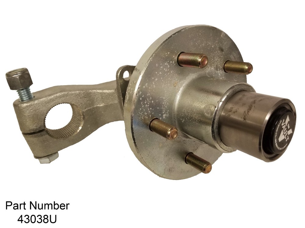 UFP DB35 End unit 3.7K IDLER Arm w/Spindle Vault Hub Bearings Boat Trailer Axle