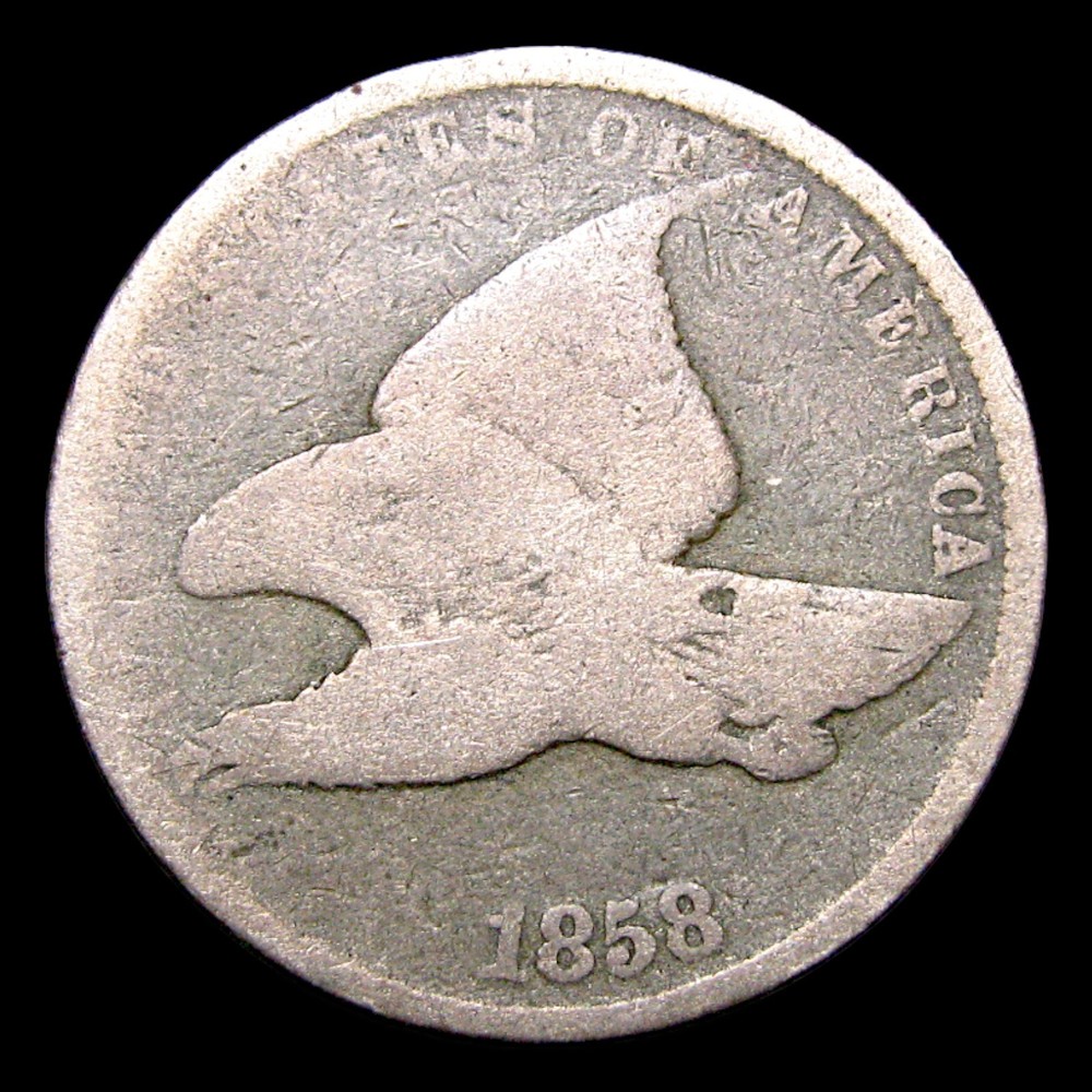 1858 Flying Eagle Cent Penny ---- Nice Coin ---- #413T