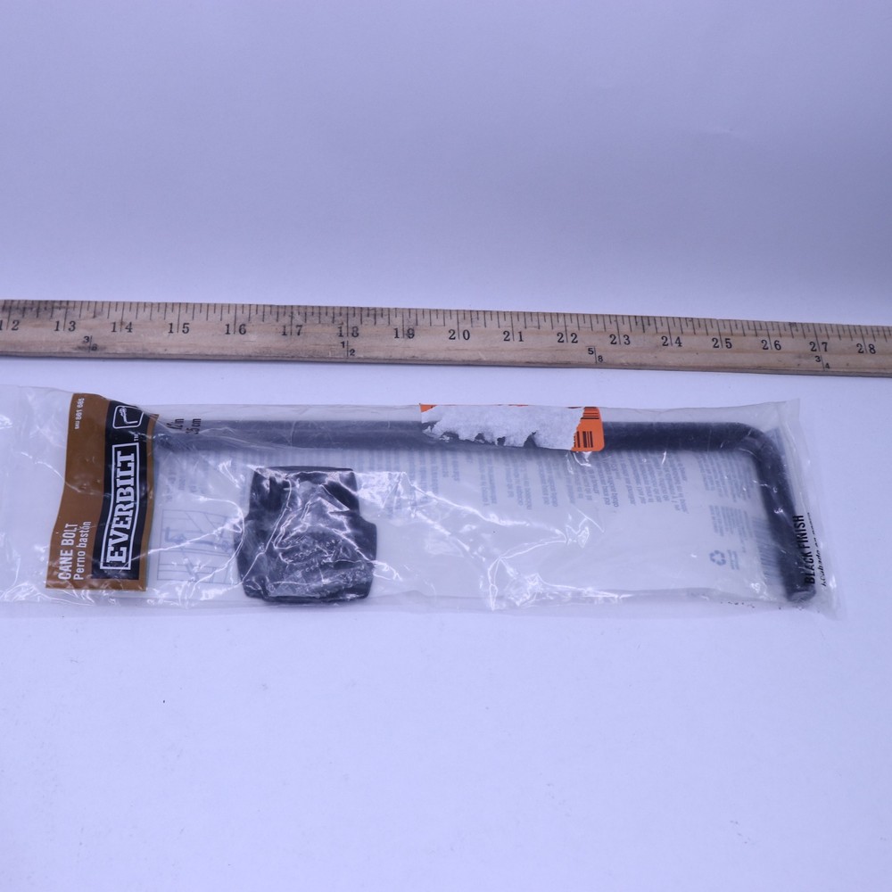 Everbilt 12 in. Black Gate Cane Bolt