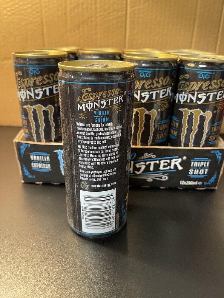 Monster Energy Espresso Vanilla & Cream 12 Full Cans