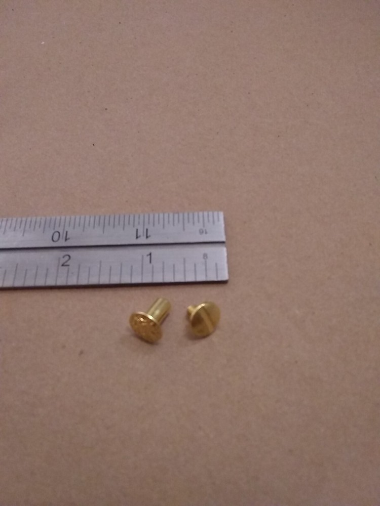 3/8" Solid Brass Floral Head Chicago Screws
