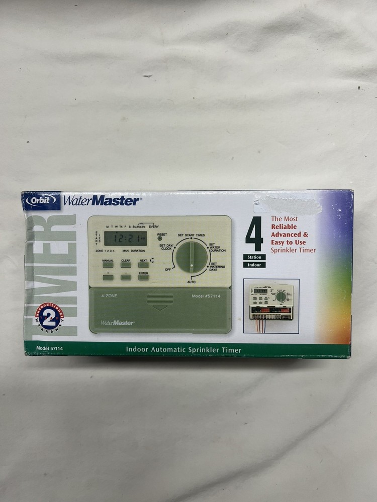 Orbit 57114 Water Master 4 Station Automatic Sprinkler System Timer Model