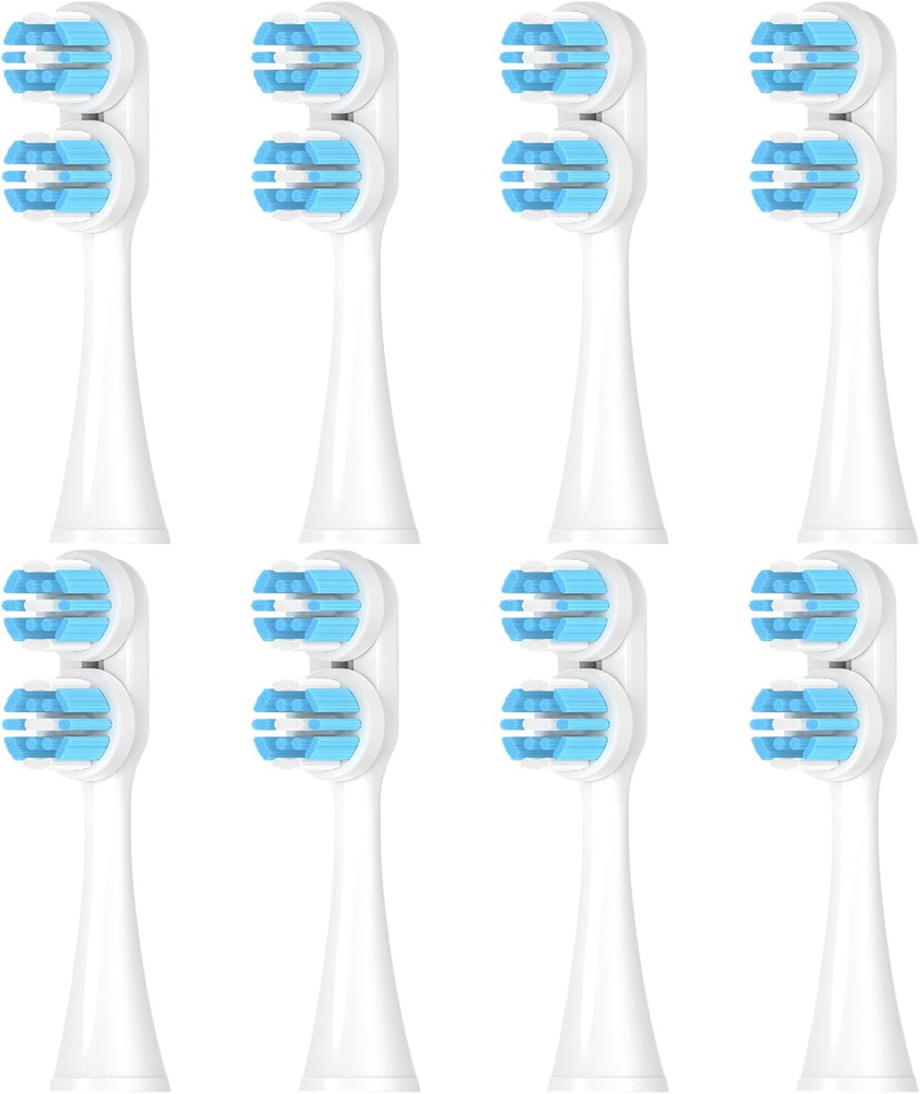 8 Pack Compatible with Spinbrush Pro Clean Toothbrush Replacement Brush Heads,Fo