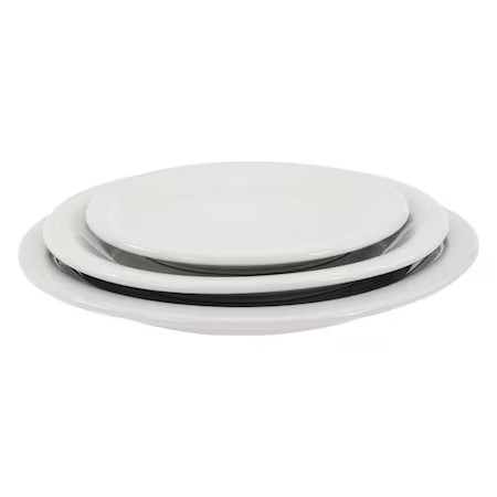 Crestware Alr44 Plate, 9", Ceramic Bright White Pk24