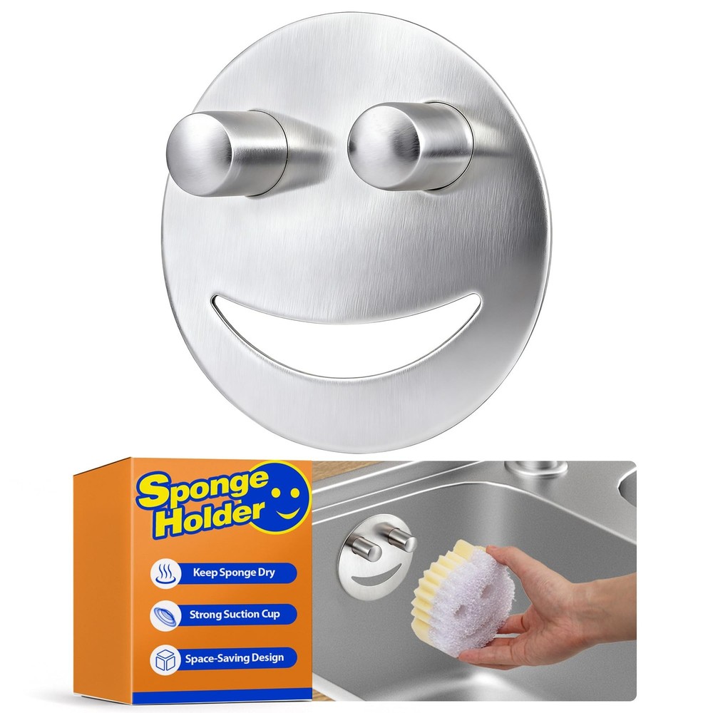 Stainless Steel Sponge Holder For Scrub Daddy Mommy Sponge, Bathroom Kitchen ...