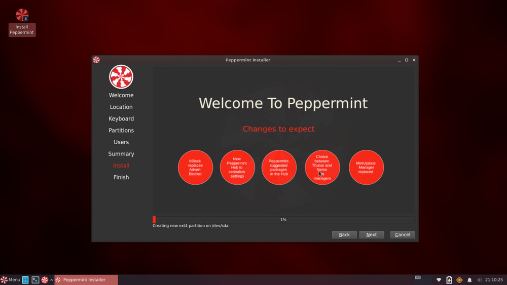 Peppermint OS Flagship 64-Bit (Debian Base) Fully Loaded Version Bootable DVD