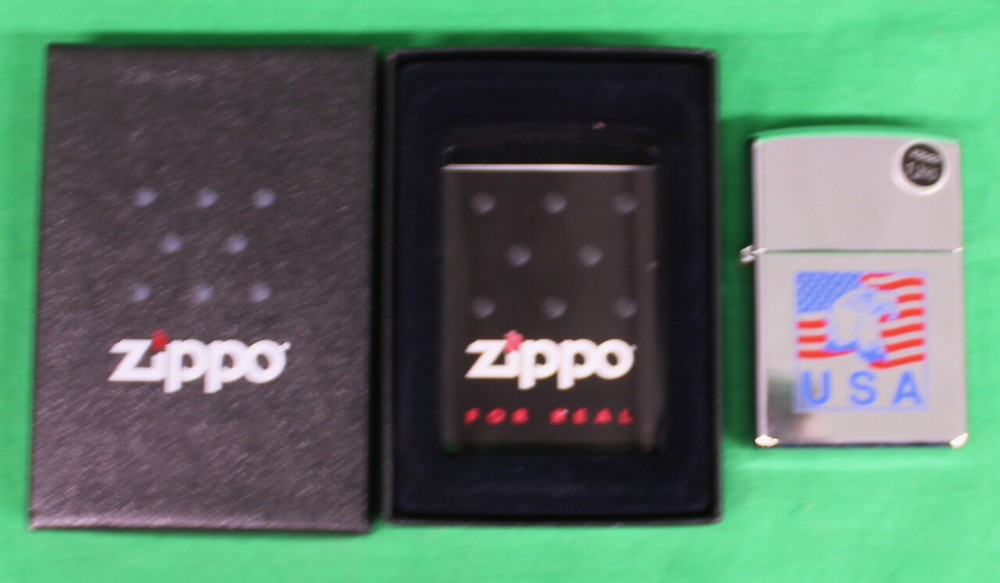 Original 2001 Unfired Zippo Lighter USA Eagle