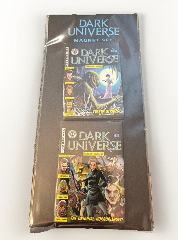 Epic Dark Universe Magnet 2 Set Universal Studios Classic Monsters