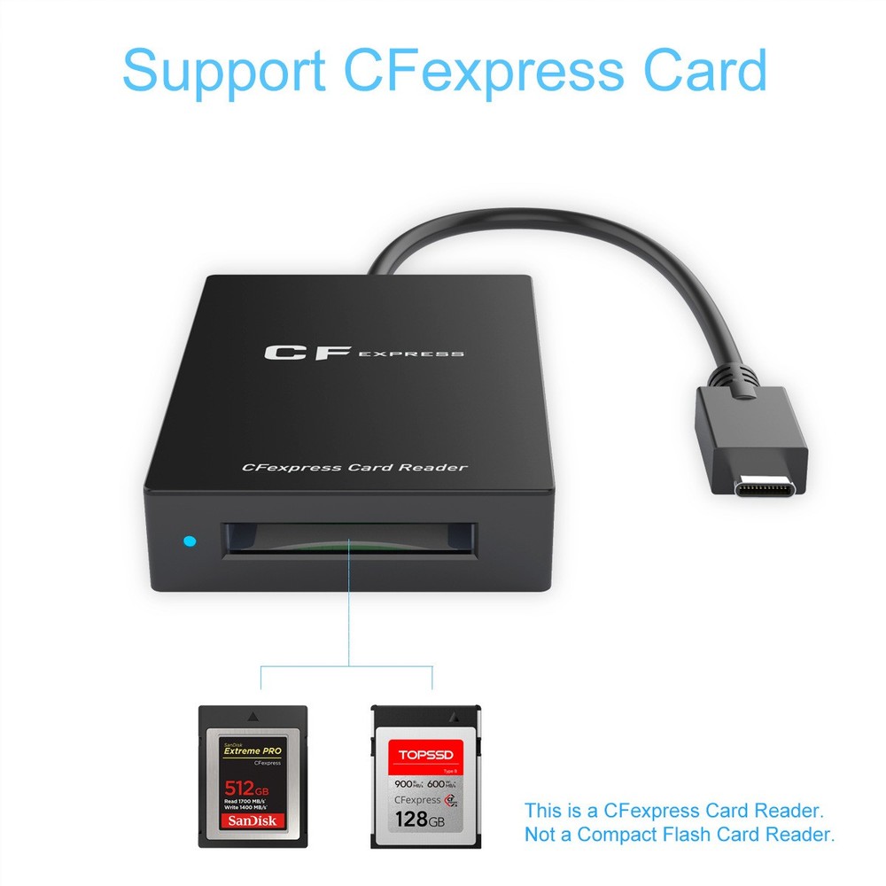 Type-C High Speed CF Express Type-B Card Adapter USB 3.1 Gen2 Memory Card Reader