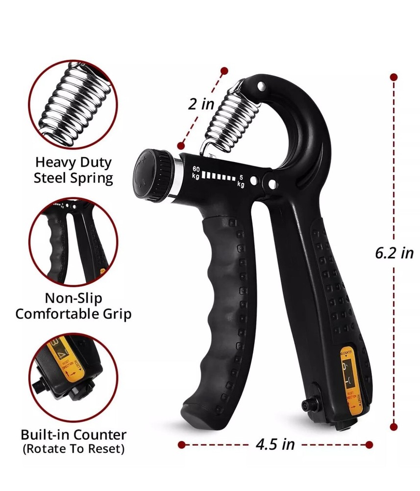 Hand Grip Strengthener, Adjustable Grip Strength Trainer with Adjustable Weight