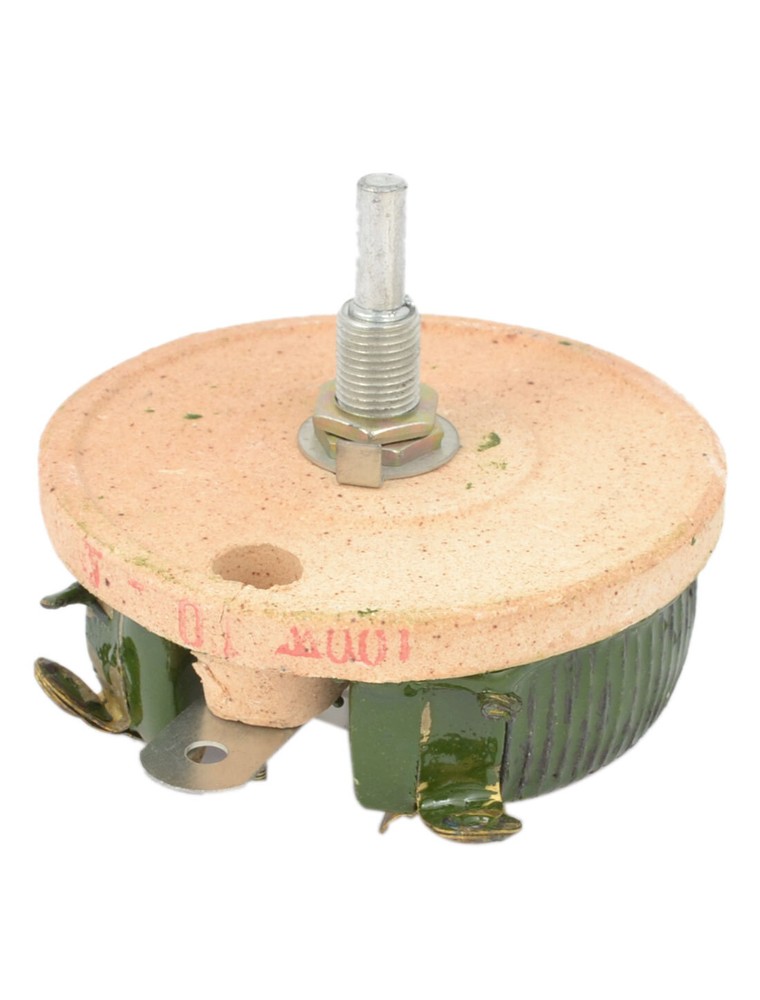 100W 10 Ohm Ceramic Tray Wire Wound Variable Resistor Rheostat