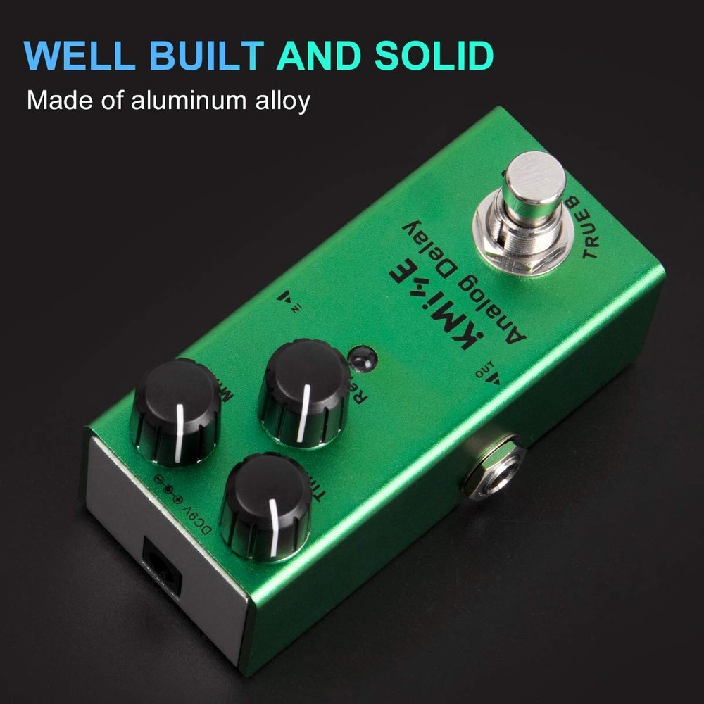 Kmise Analog Delay Electric Guitar Effects Pedal Mini Single Type DC 9V True ...