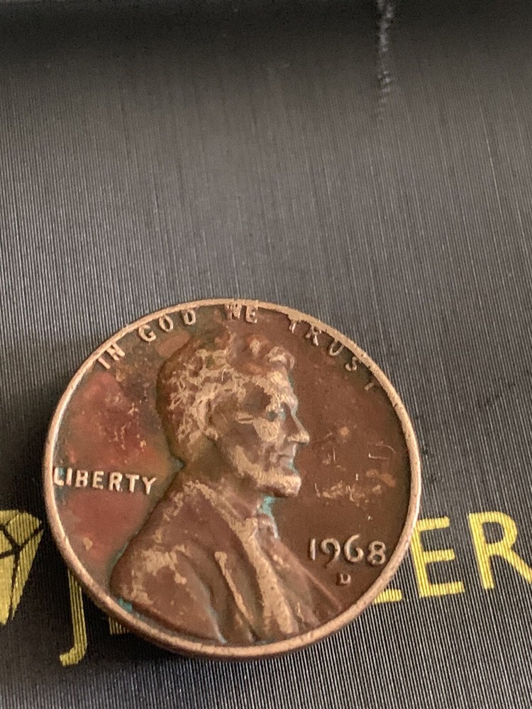 1968-D 1C RD Lincoln Cent