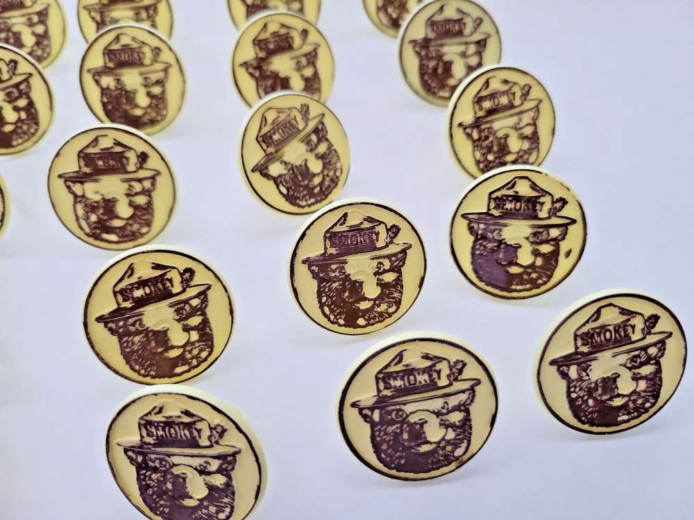 Vintage Smokey the Bear Ring - plastic