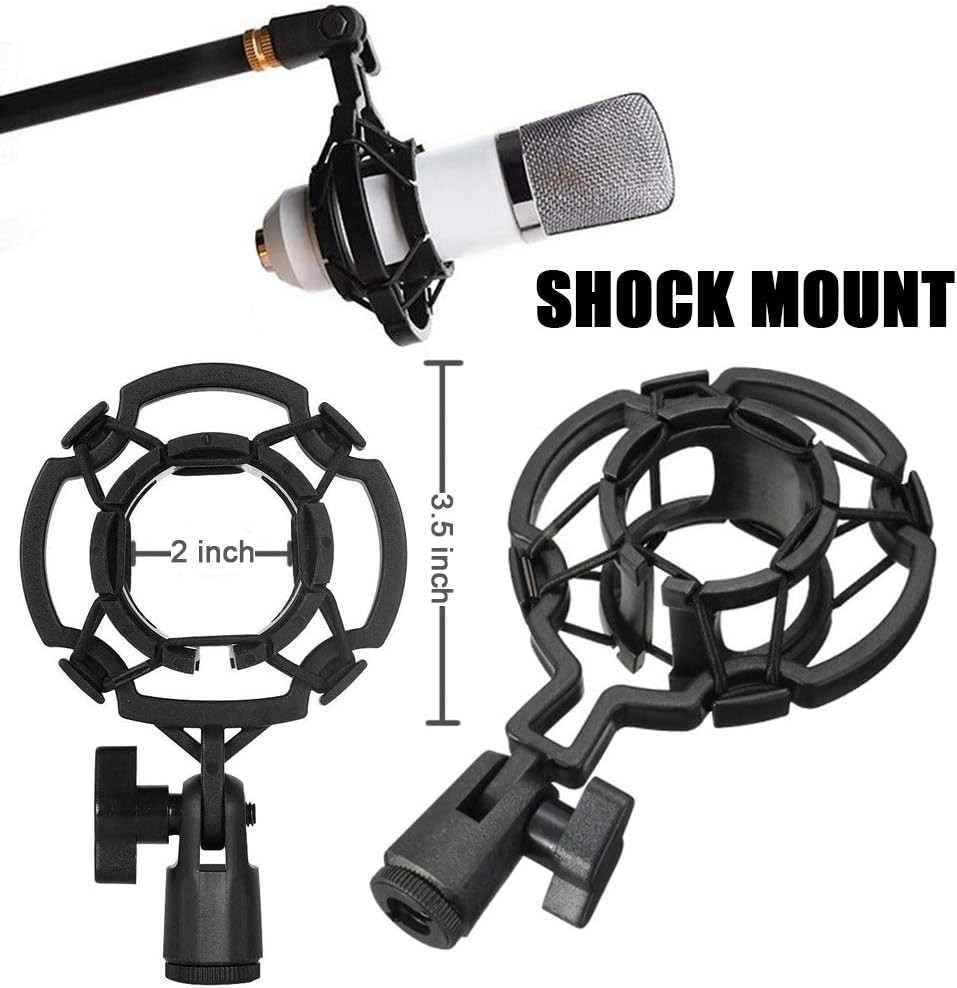 Professional Microphone Isolation Shield with Heavy-Duty Adjustable Tripod Base
