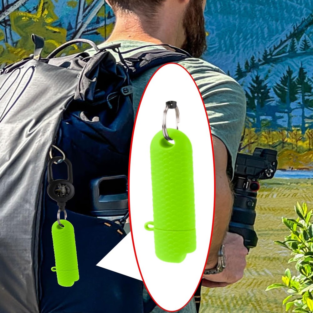 2 Pcs Waterproof Lighter Case Cover Holder for BIC Regular 2, Light Green
