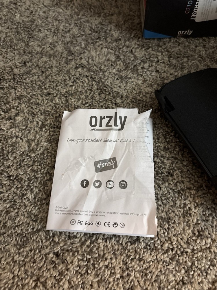 Orzly VR Headset for Nintendo Switch/Switch OLED Adjustable Lens Black