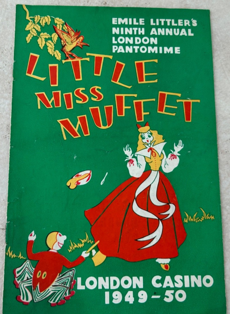 VINTAGE 5 ASSORT EMILE LITTLERS PANTOMIME + SHOWS - PROGRAMMES (A)