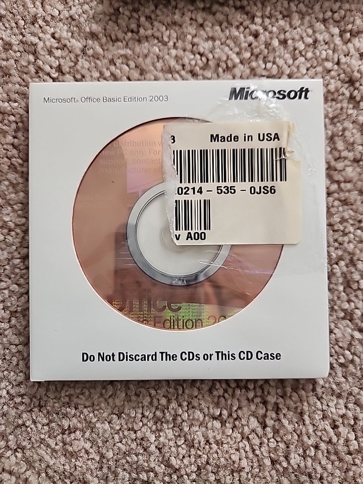 DELL  / Microsoft 2003 Office Basic Edition  CD