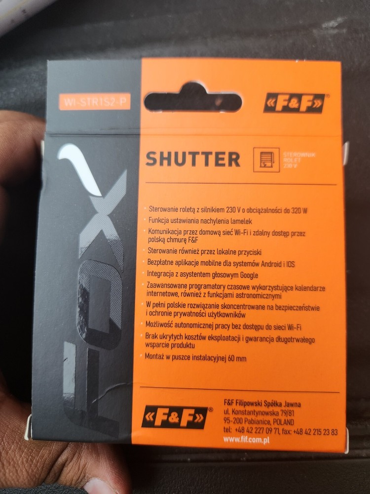 fox SHUTTER - 230 V Wi-Fi binds controller 230 V