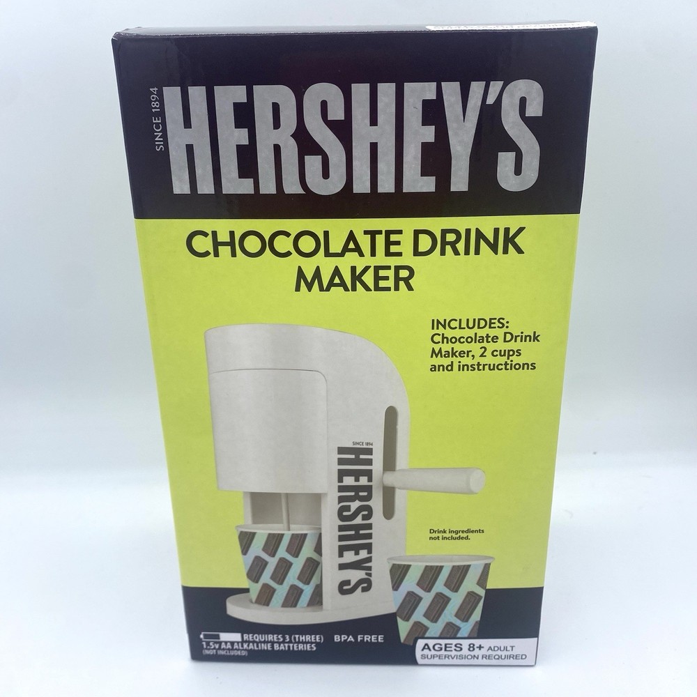 Hershey's Chocolate Drink Maker - Battery Powered - Hot or Cold Drinks - NEW