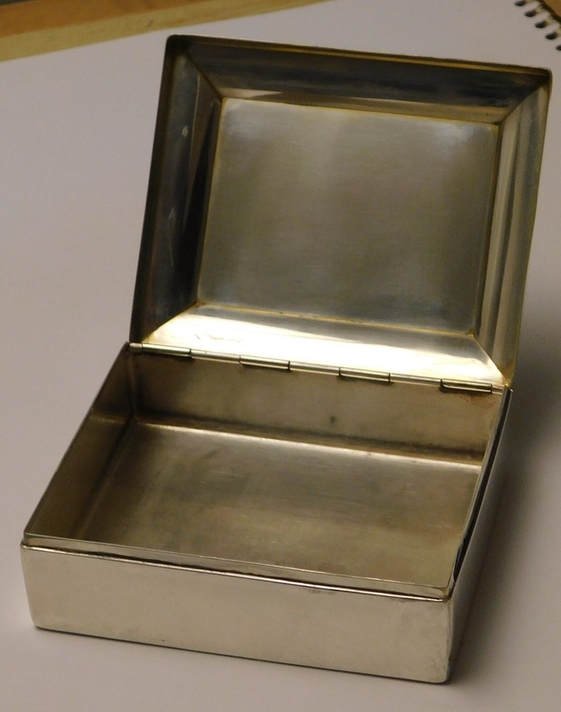Cartier Art Deco Sterling Silver Box 152g