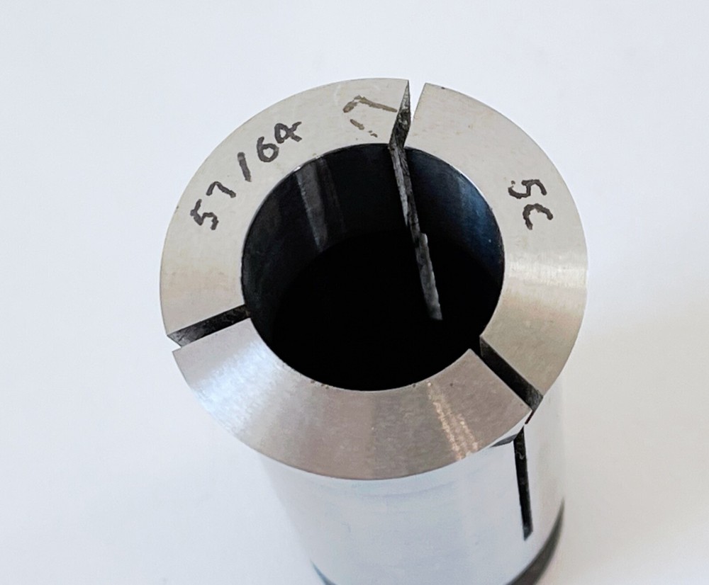 57/64" 5C Round Collet External & Internal Threads 0.8906"