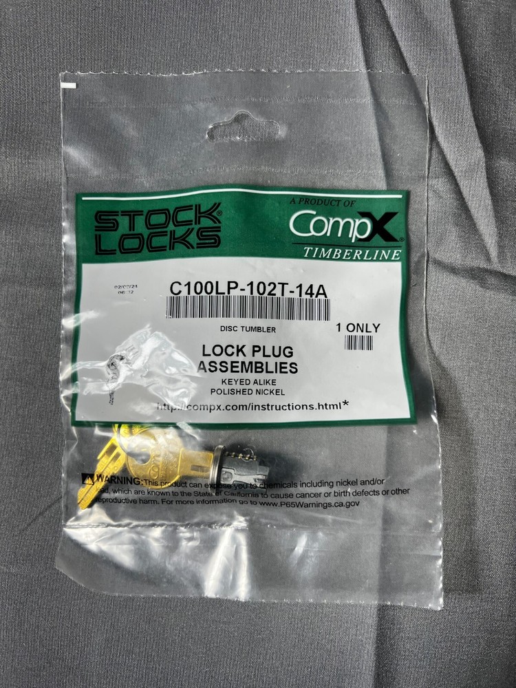 Comp X Lock Plug Assemblies C100LP-102T-14A