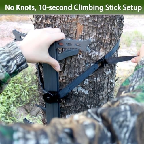 Climbing Stick Straps for Tree Stands - Replacement Attachment for Climbing Step