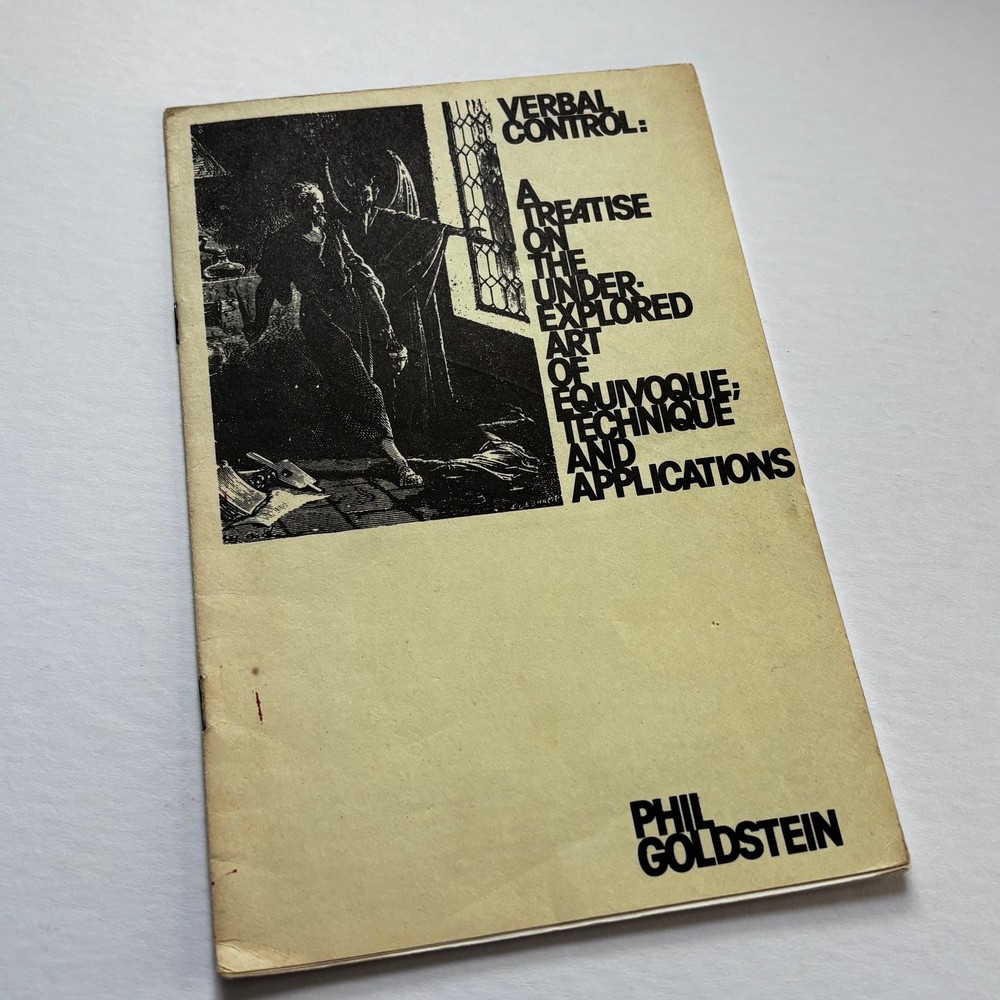 Phil Goldstein Verbal Control 1976 Signed