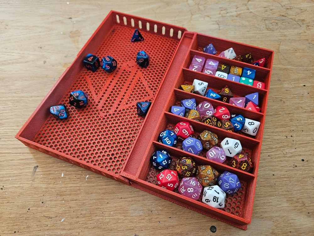 Custom made folding Dice Box, dice tray, D&D, tabletop games