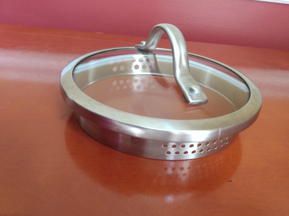 Replacement Double Strainer Lid,  Outer Rim 6.75" , Inner Lip 6", Unbranded