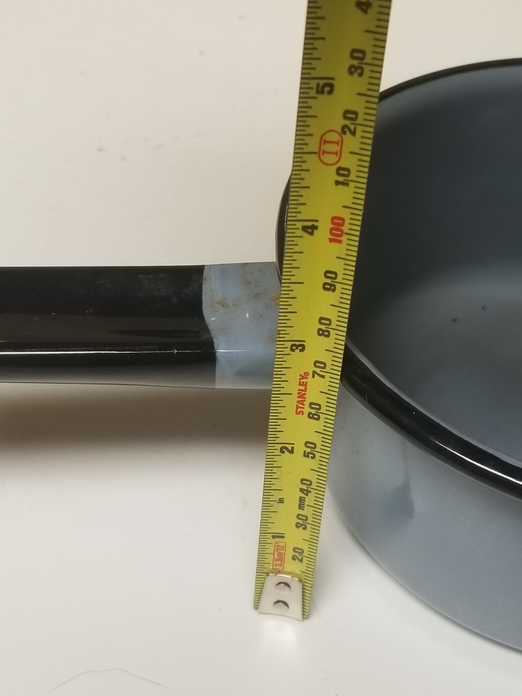 Vintage Enamel Saucepan Unmarked