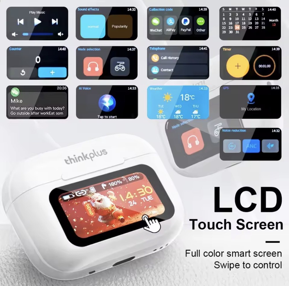 Wireless Bluetooth Earbuds with Lcd Display