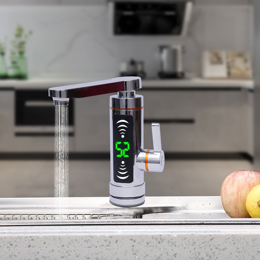 Electric Hot Water Heater Faucet Tankless Instant Kitchen Bathroom Tap 3000W