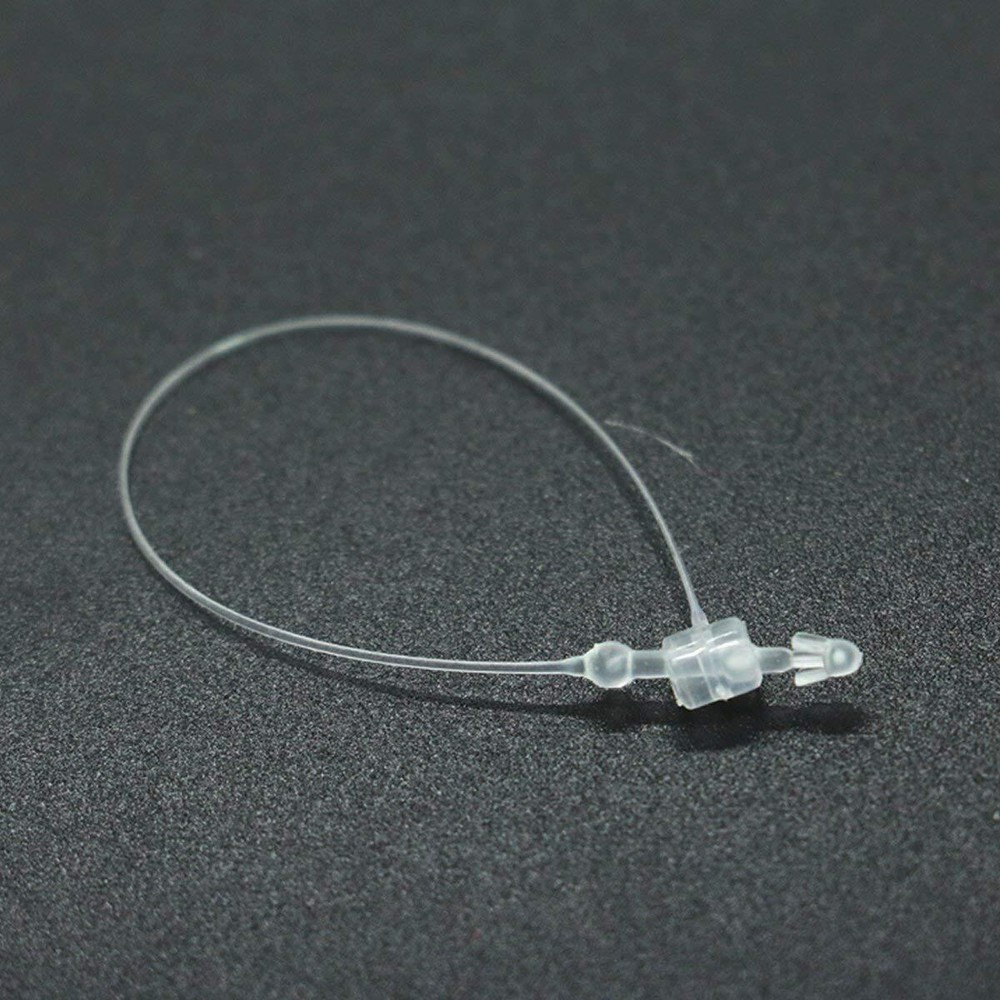 2000 Pcs 5 Inch Adjustable Snap Lock Security Beaded Loop Tie Tag Fasteners
