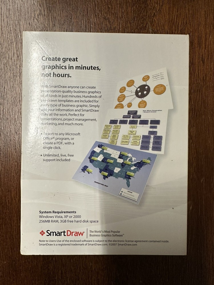 SmartDraw 2008 - Business Graphic Software- Windows Vista-XP- Or 2000