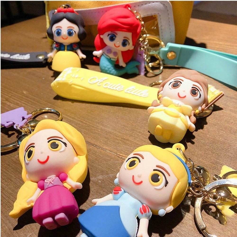 keychains cartoon 3D Princess ARIEL