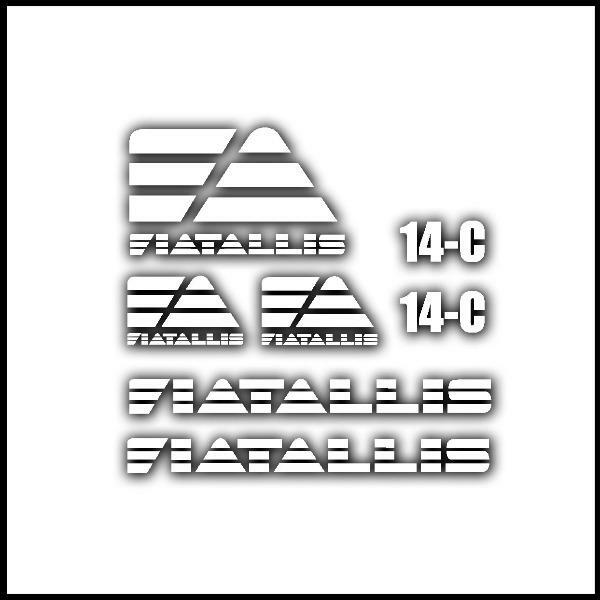 Fiatallis 14C dozer decal sticker kit