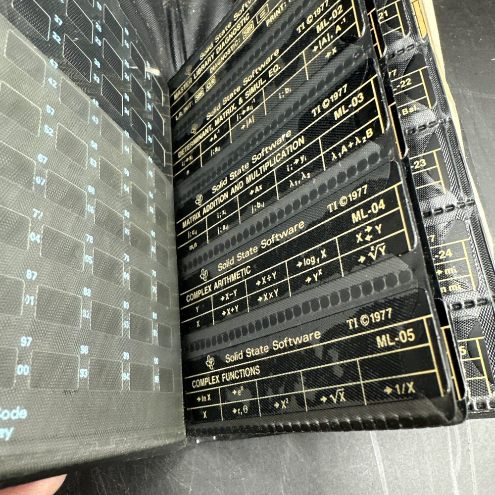 Texas Instruments 58/59 Programmable Calculator Package Case Manual Untested