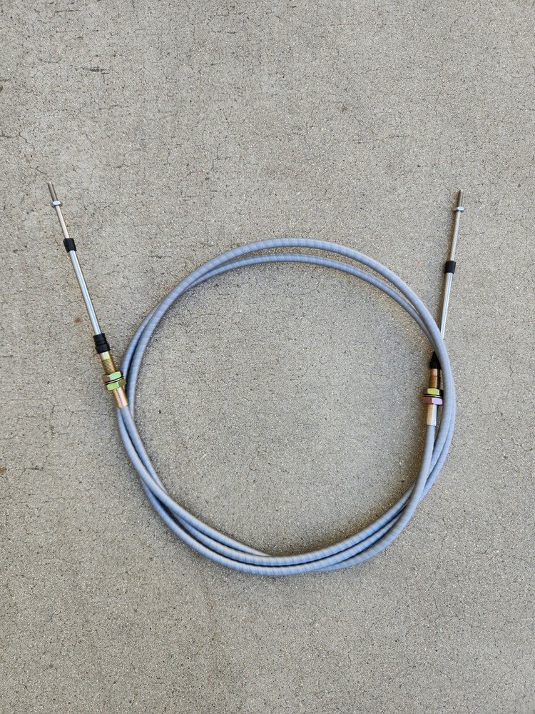 Boat Throttle Control Cable, Push Pull, 9 FT, Universal, 10-32 Thread