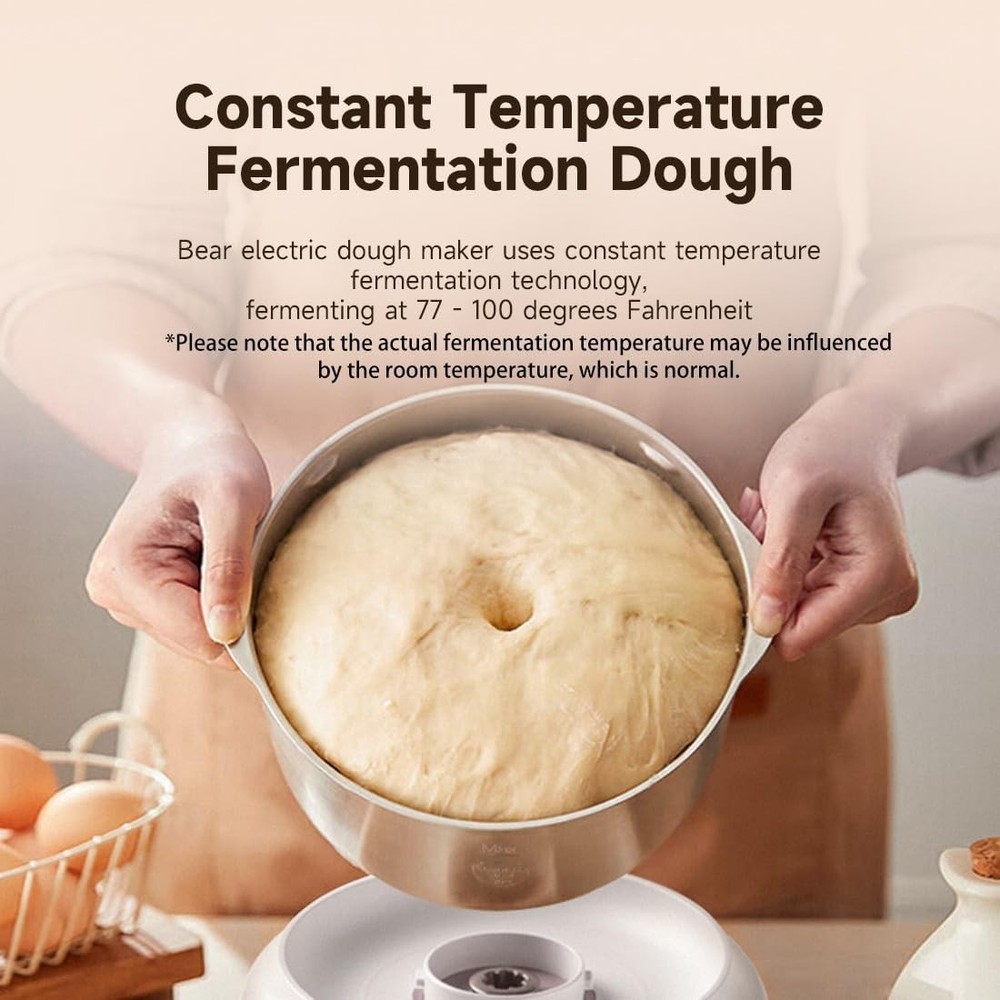 Bear 3.7-Quart Electric Dough Maker with Fermentation Function