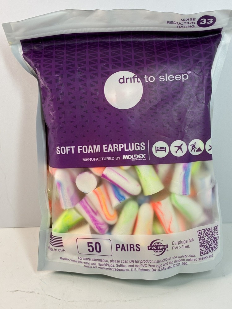 Soft Foam Earplugs for Sleeping, Snoring, Work, , Shooting - 33Db Highest NRR Ma