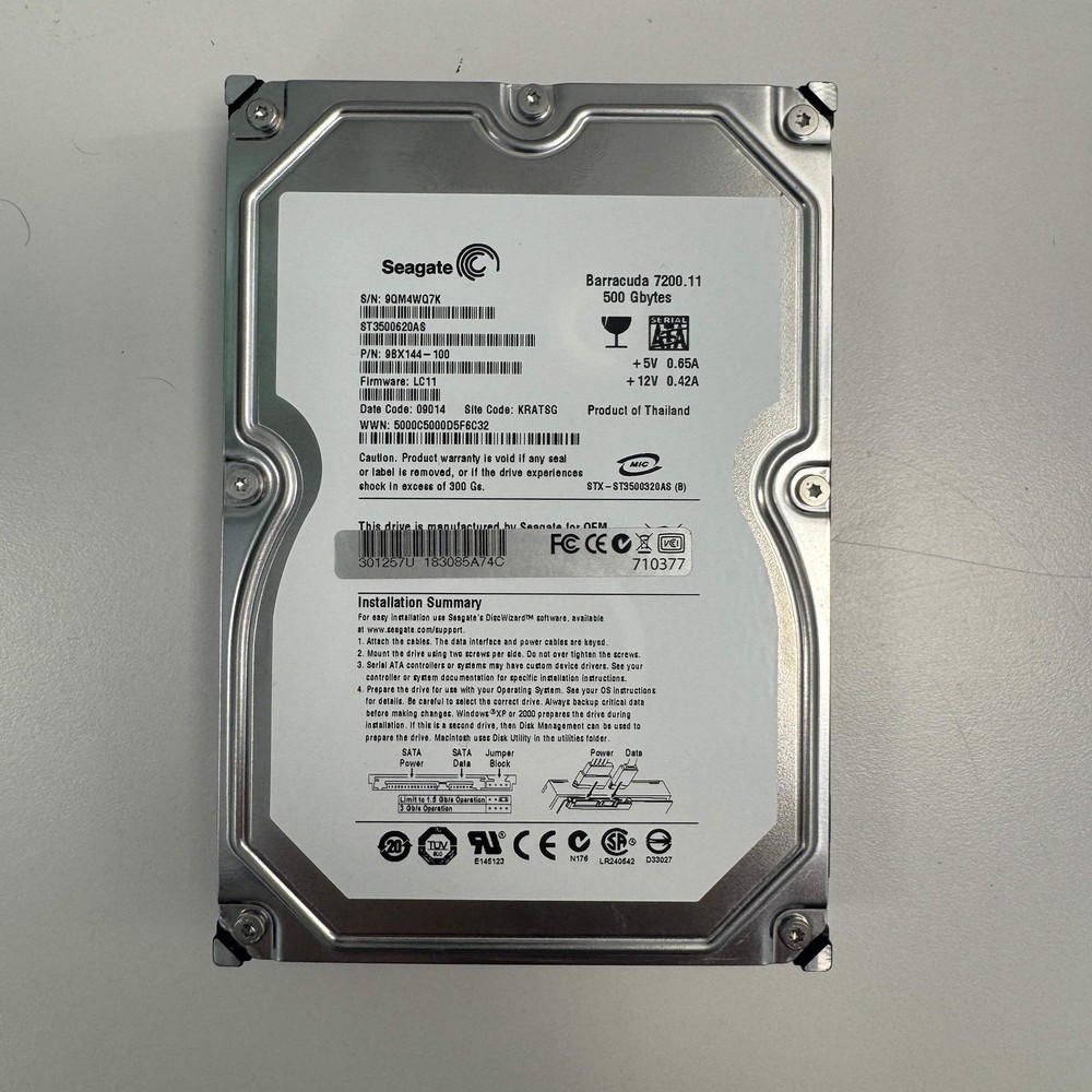 Seagate 500GB External Hard Drive 9BX144-100