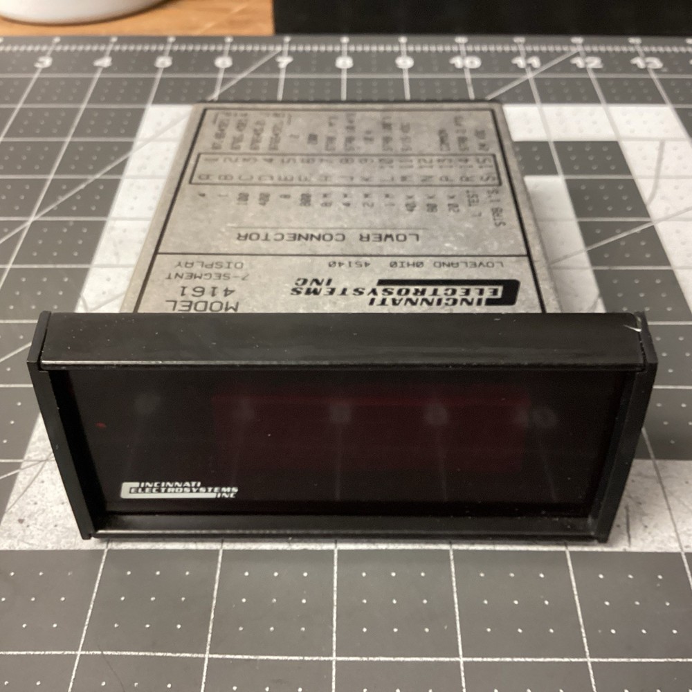 Cincinnati Electrosystems 4161-5-5 Segment Display Panel Meter - (LPW75T)