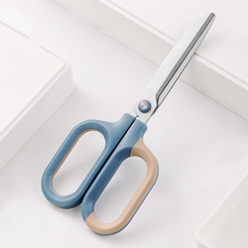 Multipurpose Office Craft Scissors Comfort-Grip Handles Sturdy Sharp Blue