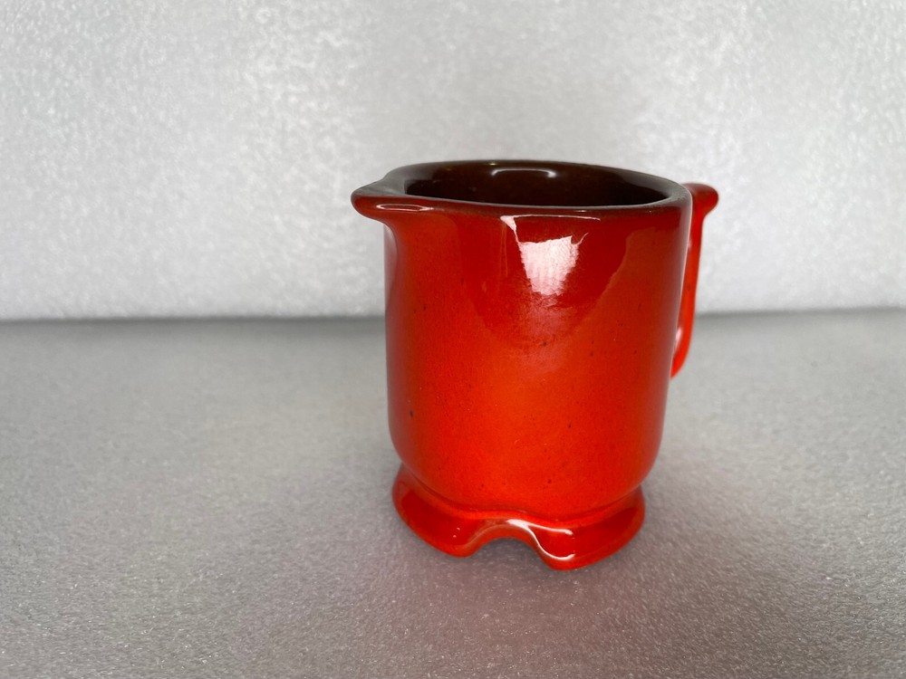 Frankoma Burnt Orange & Brown 1A Creamer