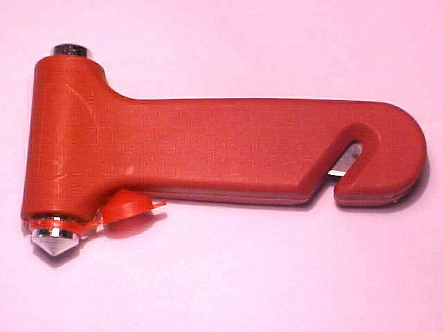 VEHICAL EMERGENCY SAVE LIFE HAMMER- POINT- AUTO WINDOW, CUTTER- SAFETY BELT TOOL