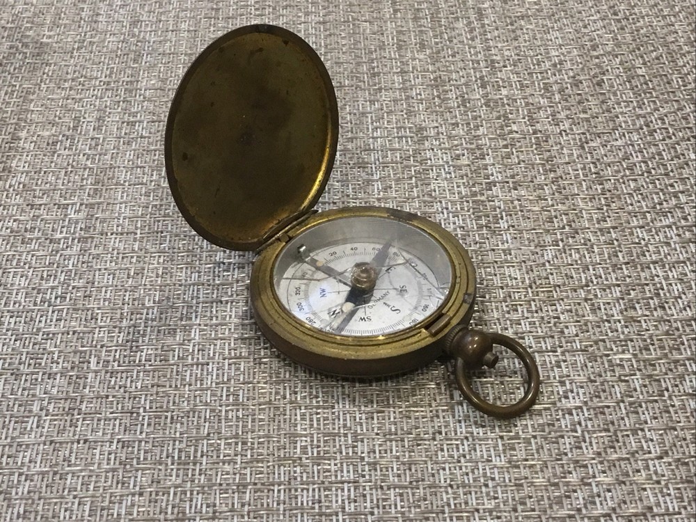 Antique/Vintage Compass Germany “ Broken Glass “