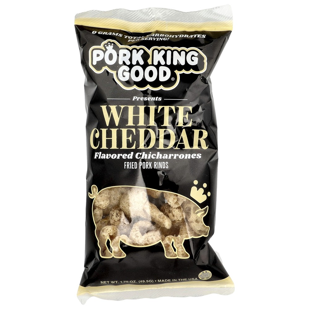 Flavored Chicharrones, White Cheddar, 1.75 oz (49.5 g)